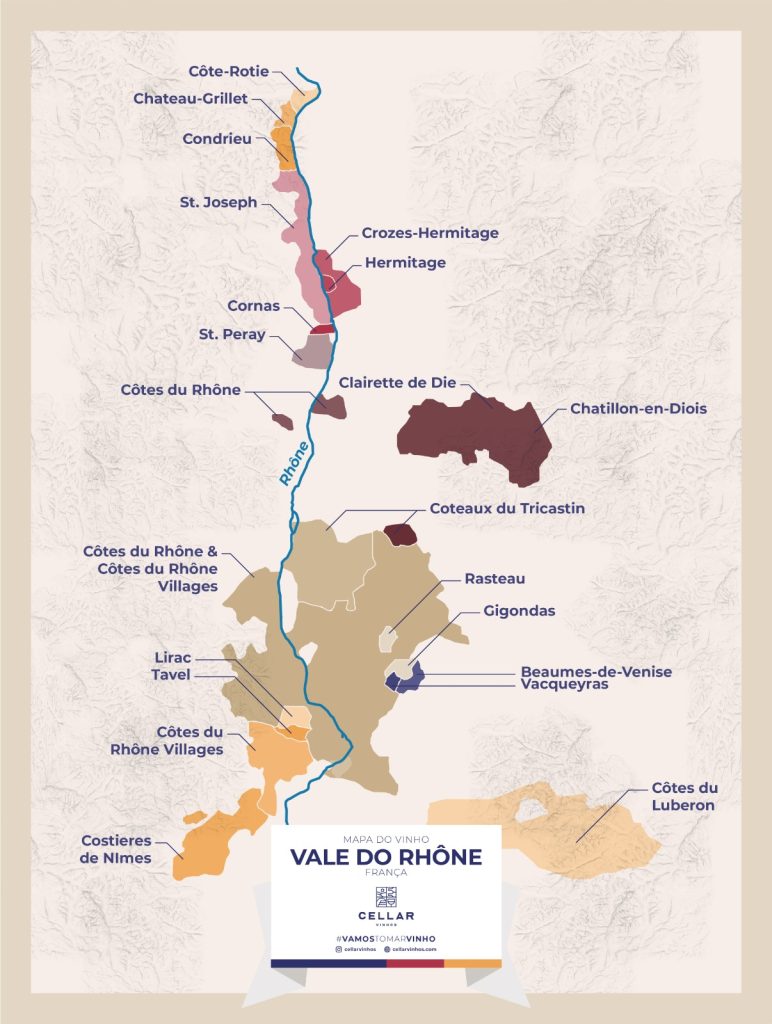 Mapa do Rhône
